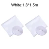 2Pcs White 1.3 x 1.5