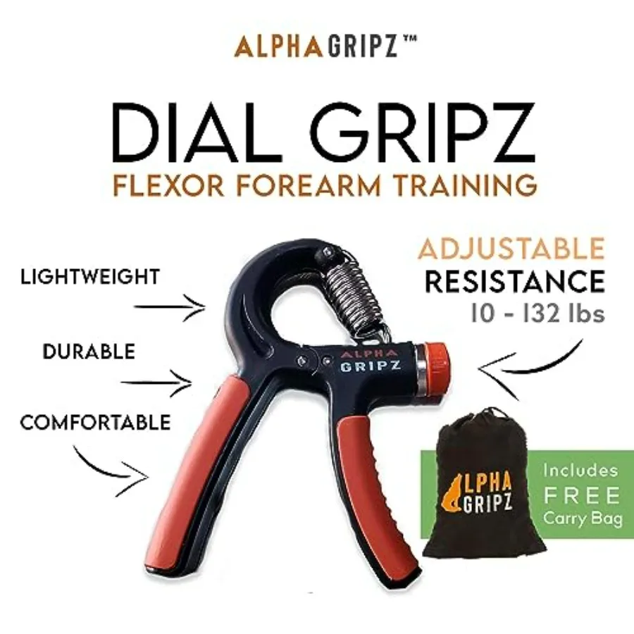 Dial Gripz Set  - Grip Hand Finger Strengthener Strength Set