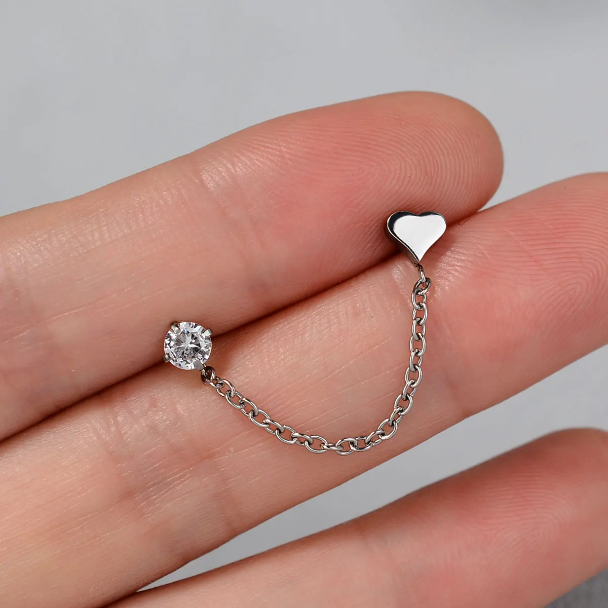 A silver heart