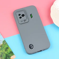 Sand Matte Soft Silicon Full Protection Shockproof Phone Case Cover for BlackShark 4 Pro (Gray)