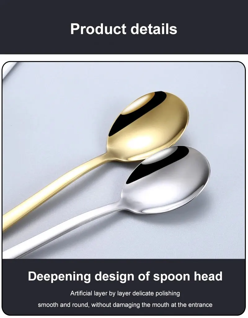 Description Picture 4 of item1set Silvery/Golden 304 Stainless Steel Straw Tableware Set Portable Knife Fork Chopsticks Straw and Brush