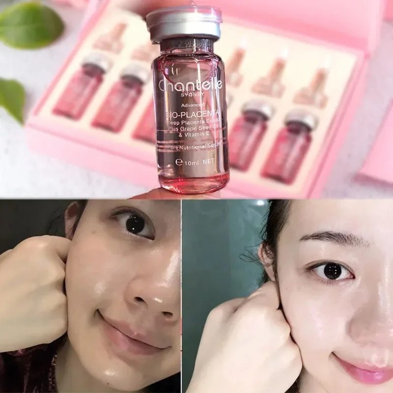 Original Australia Chantelle Pink BioPlacenta Serum 10ml Advanced Sheep Placenta for Age Spots Brighten Firming Skin Radiance