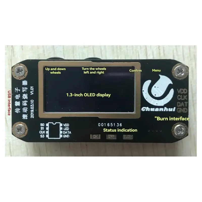 HCS301 코드 작성기 롤링 코드 오프라인 프로그래밍 HCS300/301/200/201/101 오프라인 프로그래밍, 자동 프로그래밍-A86G