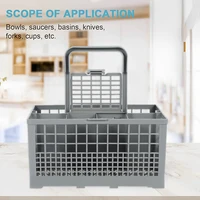 Multifunctional Dishwasher Basket Universal Foldable Cutlery Holder Dishwasher Basket Accessory Knife and Fork Storage Basket 3