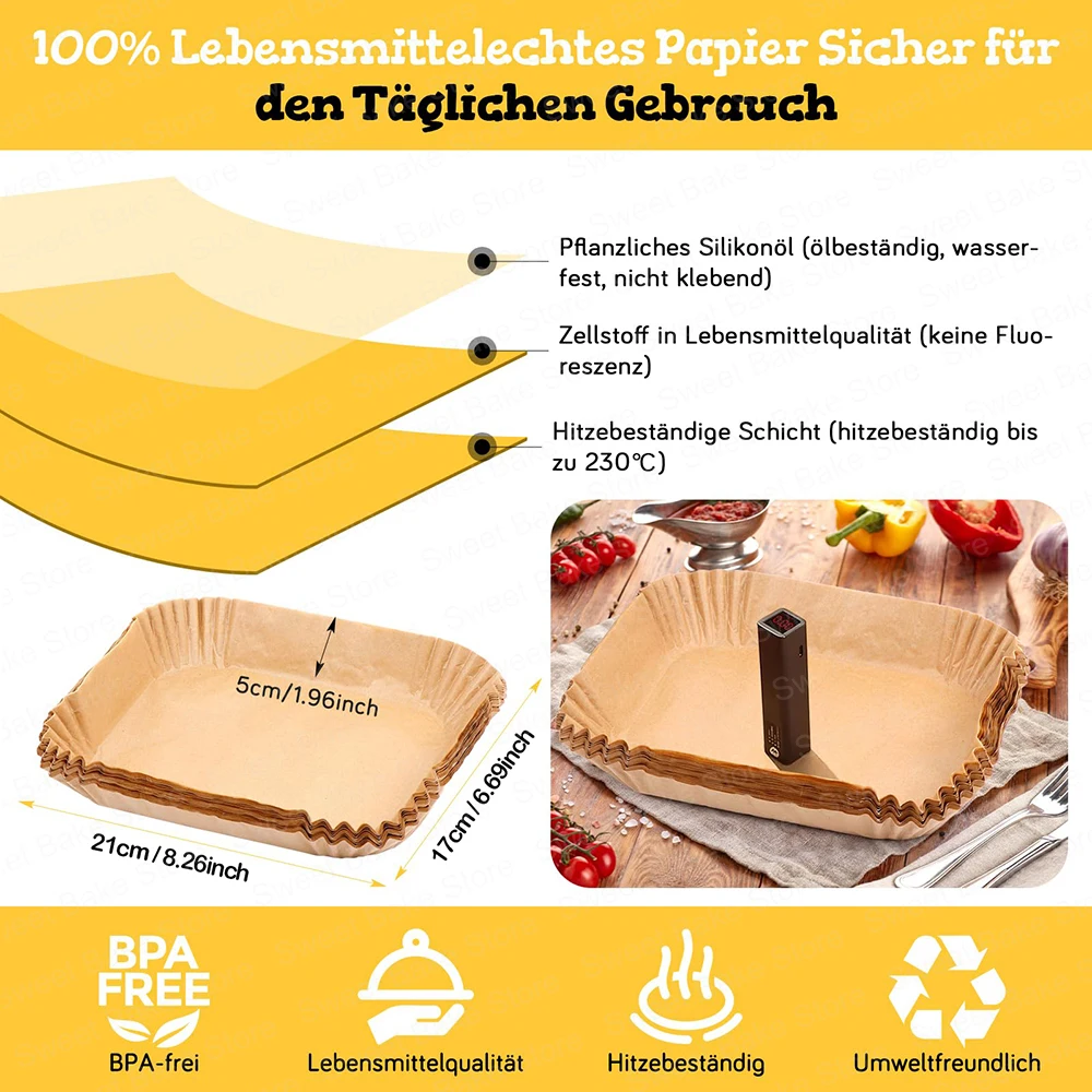 NA PEČENIE PAPIER DO FRITÉZY BEZ OLEJA PRE Cosori 8.5L a cookwise 9L, (6921476121645) • Ceny, Recenzie