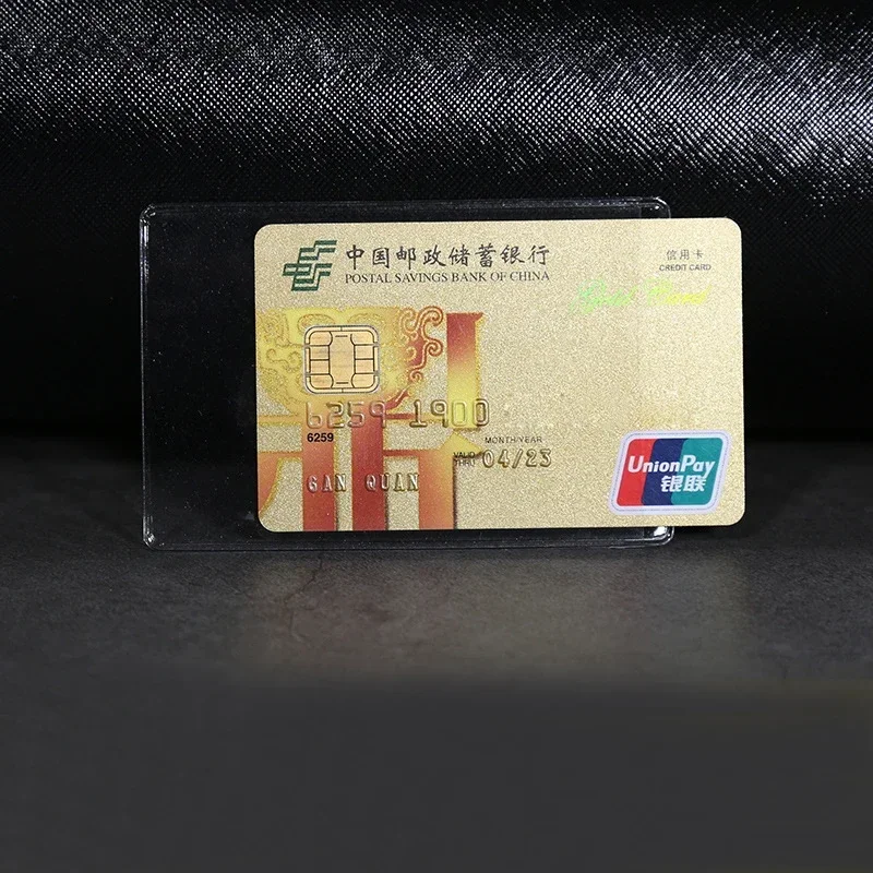 Card Holder 1/5/10pcs PVC Transparent Bus Business Case Bank Credit ID Card Holder Cover Identification Container