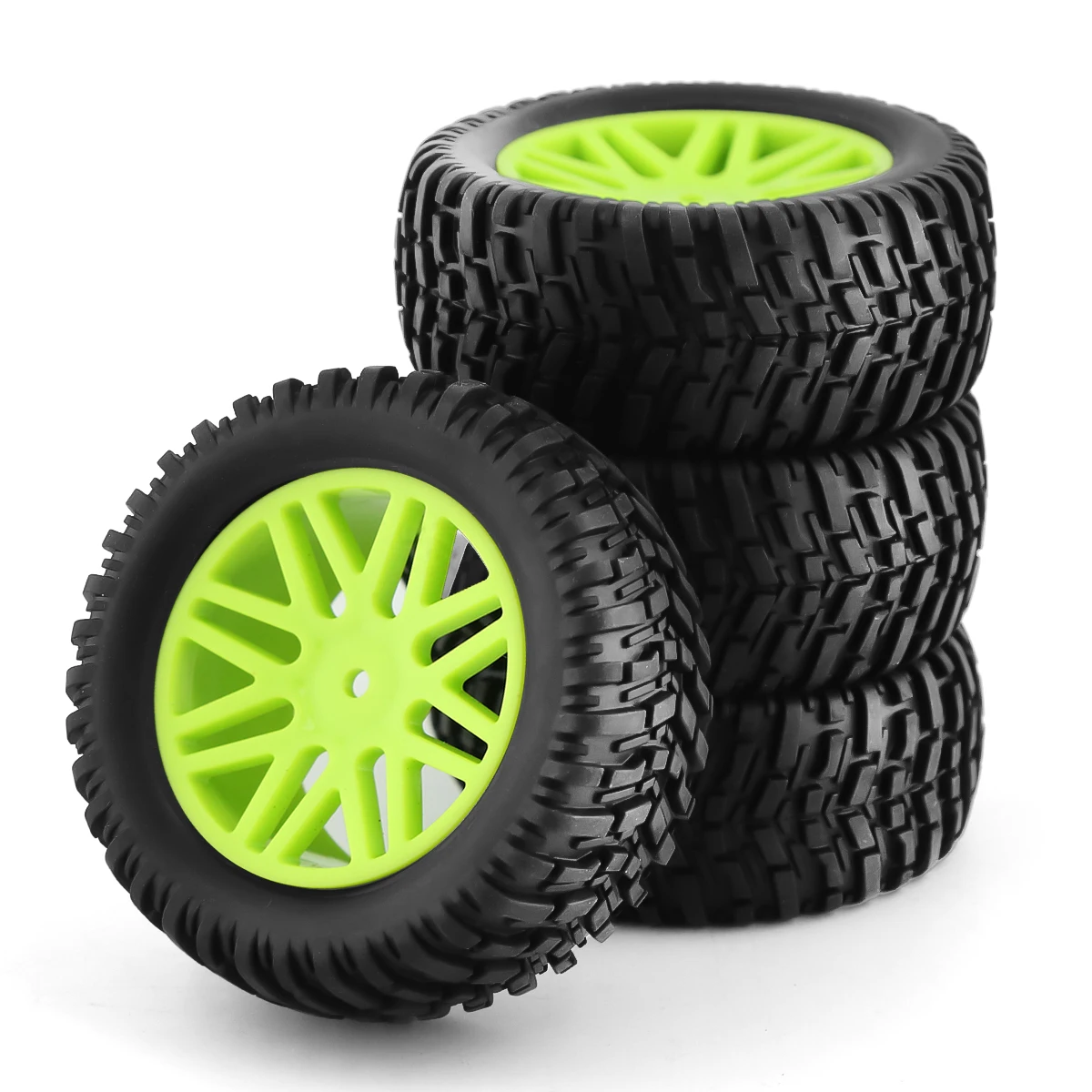 4pcs 96mm Short Course Truck Tire Tyre Wheel 12mm Hex For HSP 94107 94155 HPI Wltoys 144001 144010 124007 124019 12428 RC Car
