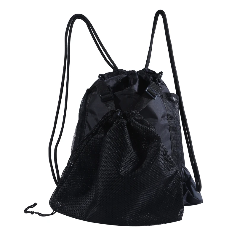 Sports ball storage bag Portable Drawstring Basketball Backpack Mesh Bag Football Soccer Volleyball Ball Storage Bags Outdoor Sports Traveling Gym Yoga sports ball storage bag sports ball bag