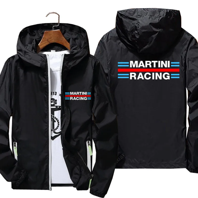 

Мужская тонкая ветровка Martini Racing с капюшоном и защитой от солнца