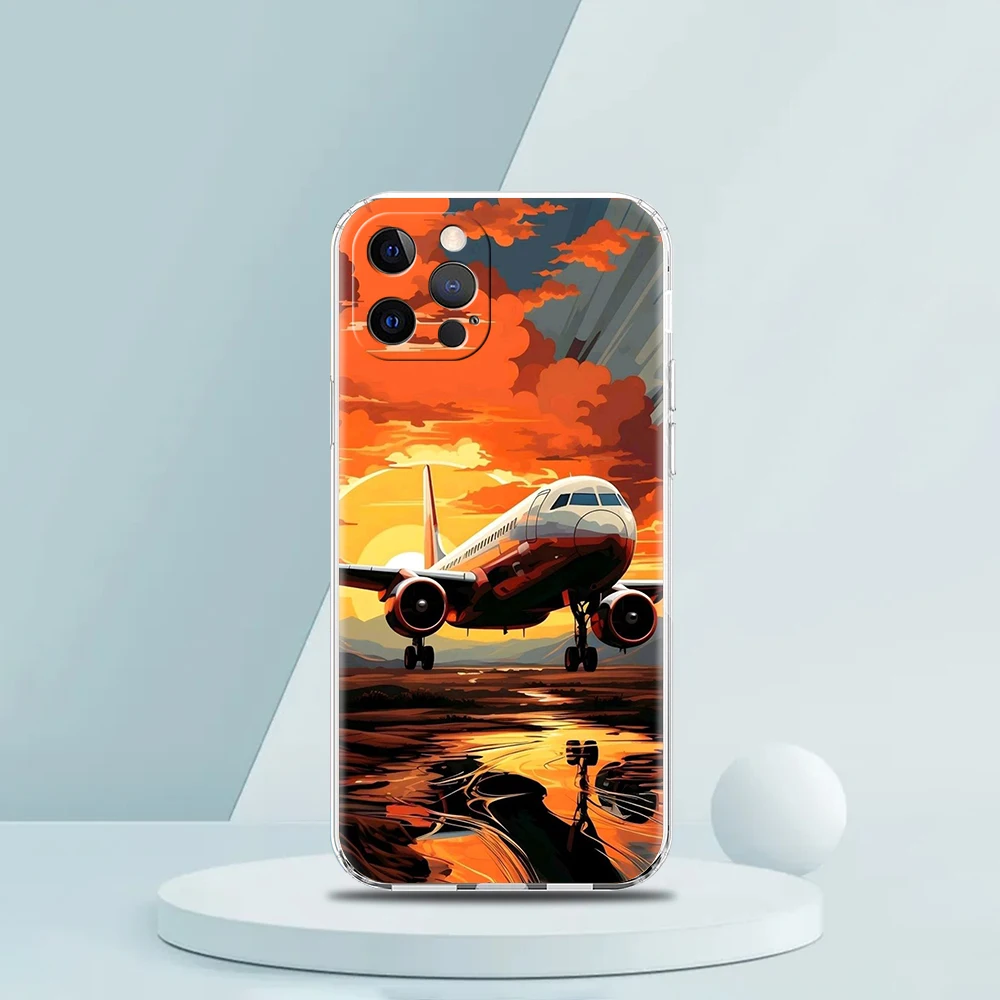 Sky Jet Fighter Handy hülle für iPhone 16 15 14 13 12 Pro Max transparent weich für iPhone 11 Pro Max 7 8 plus xs xr Silikon hülle – Detail 3