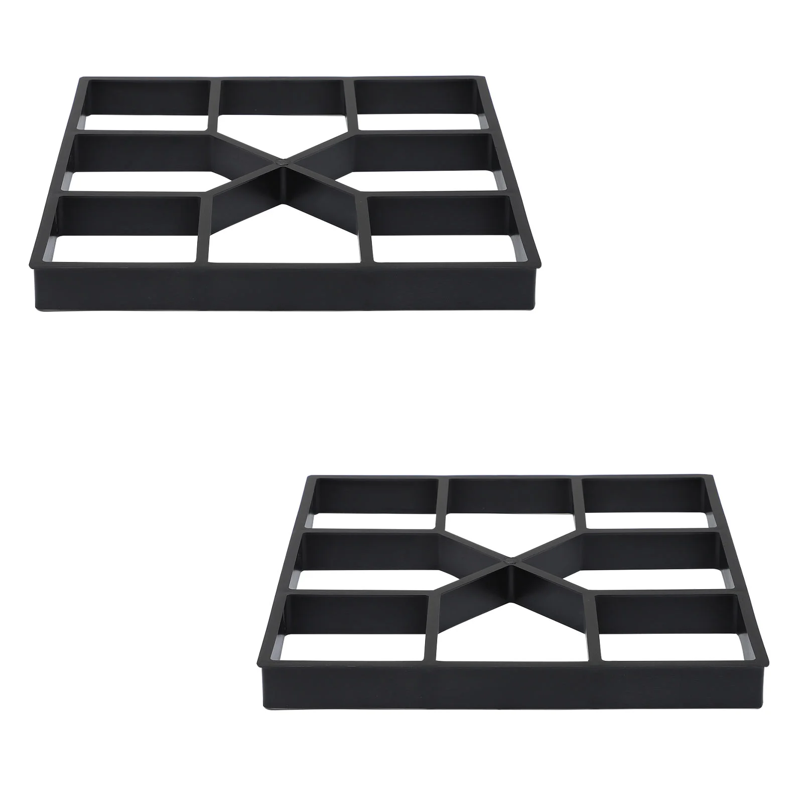 2 Pcs DIY Paving Mold Floor Mould Flooring Stepping Stone Pavement Cement Brick Tile Path Maker Plastic Paver