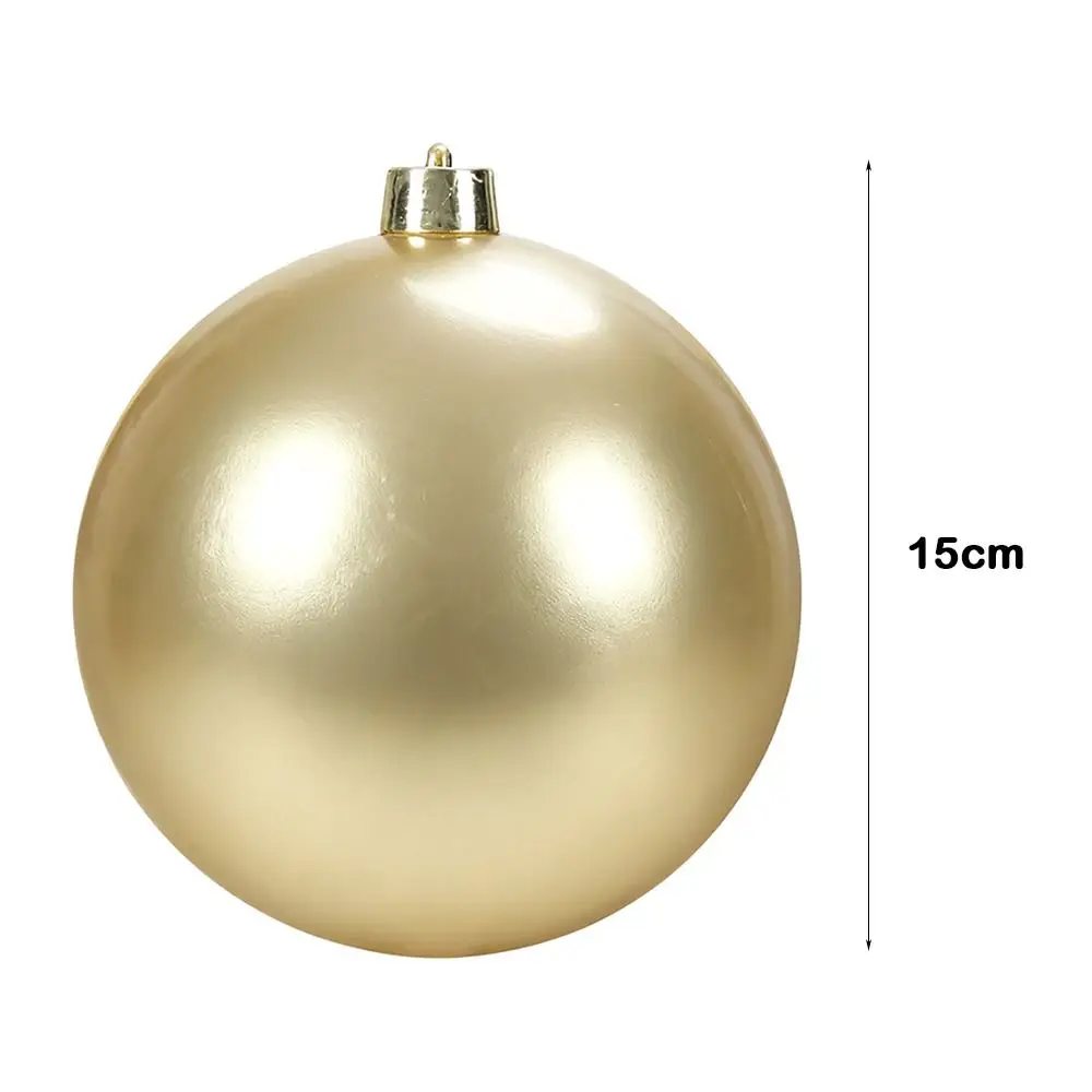 Decorations Plastic Pearlescent Ball 15CM Ball Shape Holiday Decorations Pearlescent Xmas Baubles Hotel