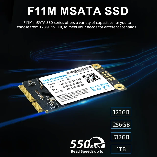 MicroFrom-Disque SSD interne SATA pour ordinateur portable et de