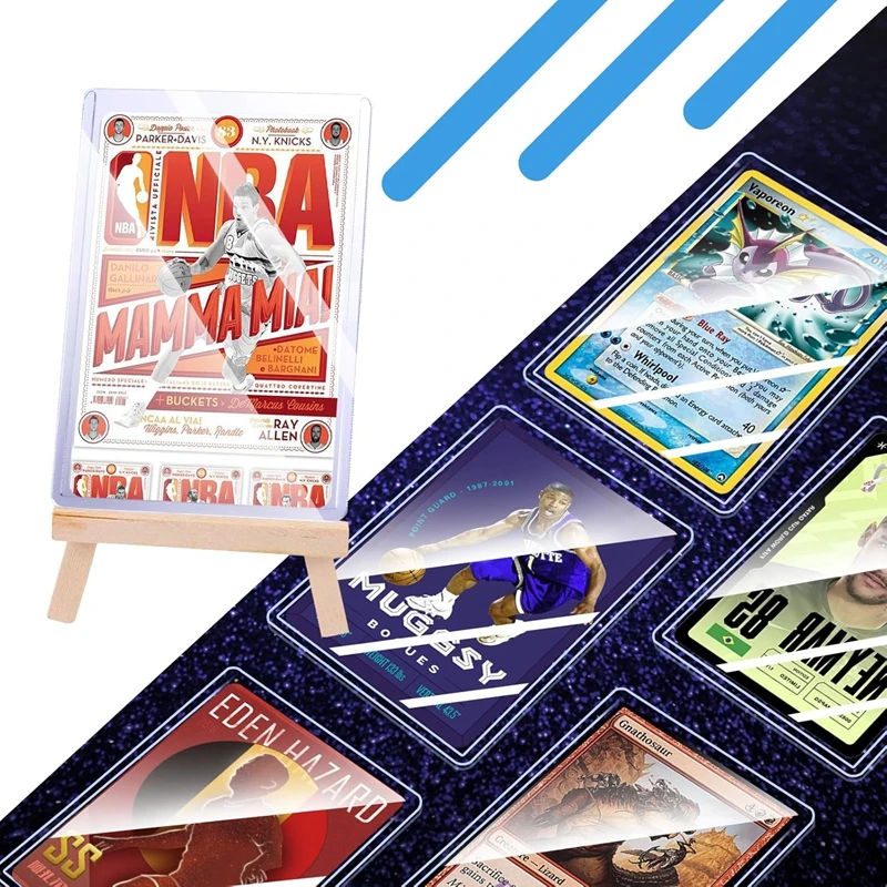 Game Card Sleeves Holder PVC Trading Card TopLoaders Hard Plastic for Protectors Storage Gift 3 x 4in 25-100pcs
