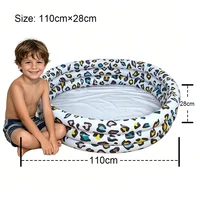 Piscine gonflable pour enfants à motif léopard, piscine extérieure, piscine intérieure, piscine à balles océaniques, piscine pour bébé, piscine en PVC 4