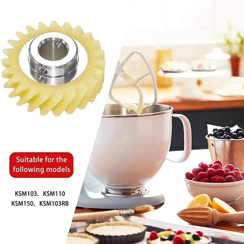 W10112253 9706416 Motor Brush W10380496 4162897 Mixer Worm Drive Gear for Kitchenaid Stand & a Pair of Motor Brush mixer accessories