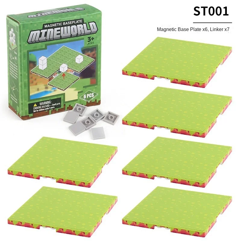 Magnetic Building Blocks Toy Set with Variety Baseplates