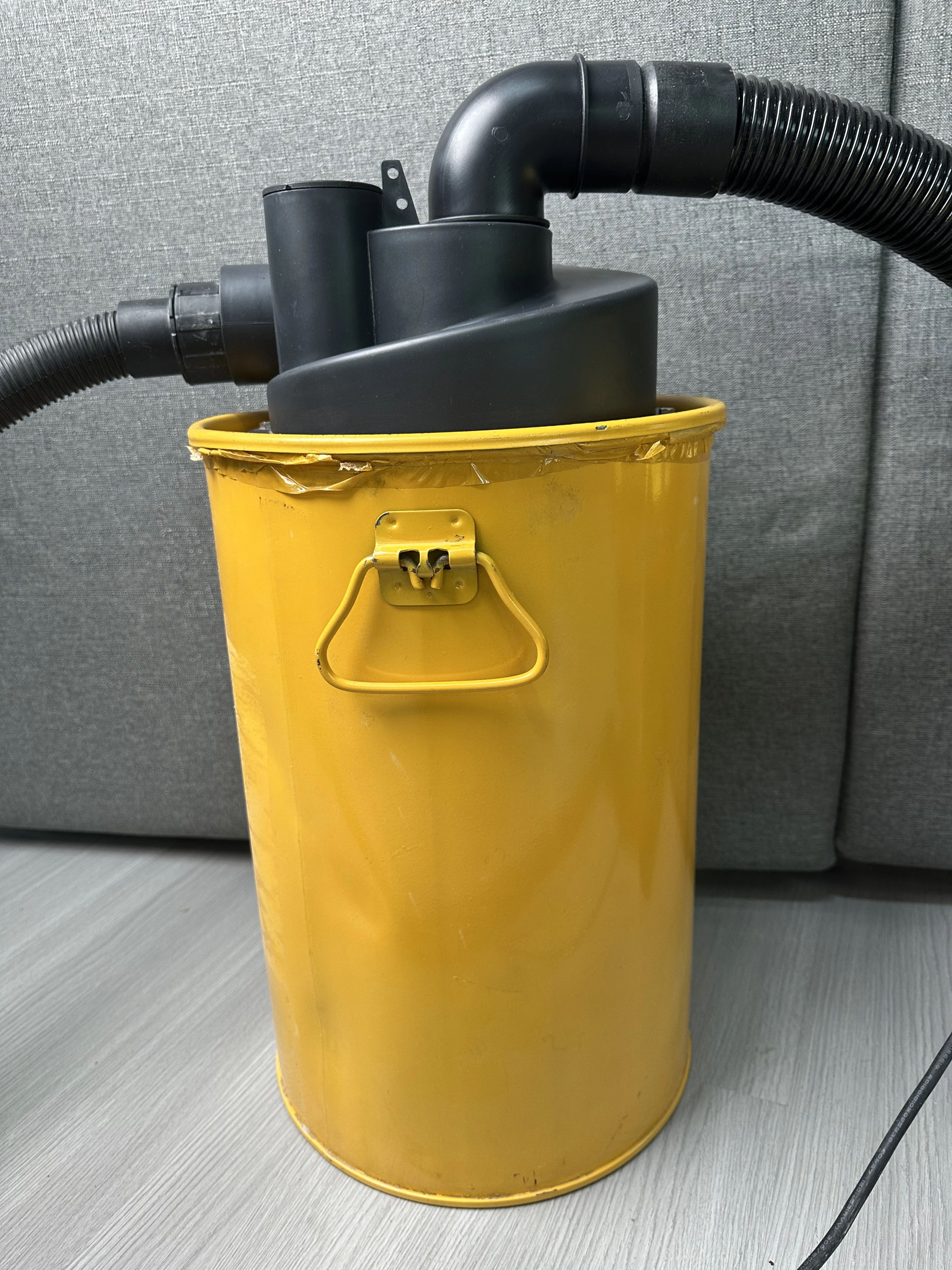 2.5'' Double Filtration Cyclone Dust Collector Woodworking DIY Turbocharged Filter Industrial Separator for Dust Collection