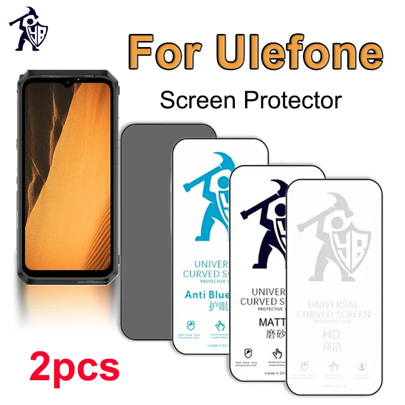 

Защита экрана для Ulefone Armor X3 X5 X6 X7 X8 X10 5G Note 7P 9P 10P 11P 12P 13P Power 3 5 HD/матовая/Blueray/тонированная пленка из ТПУ