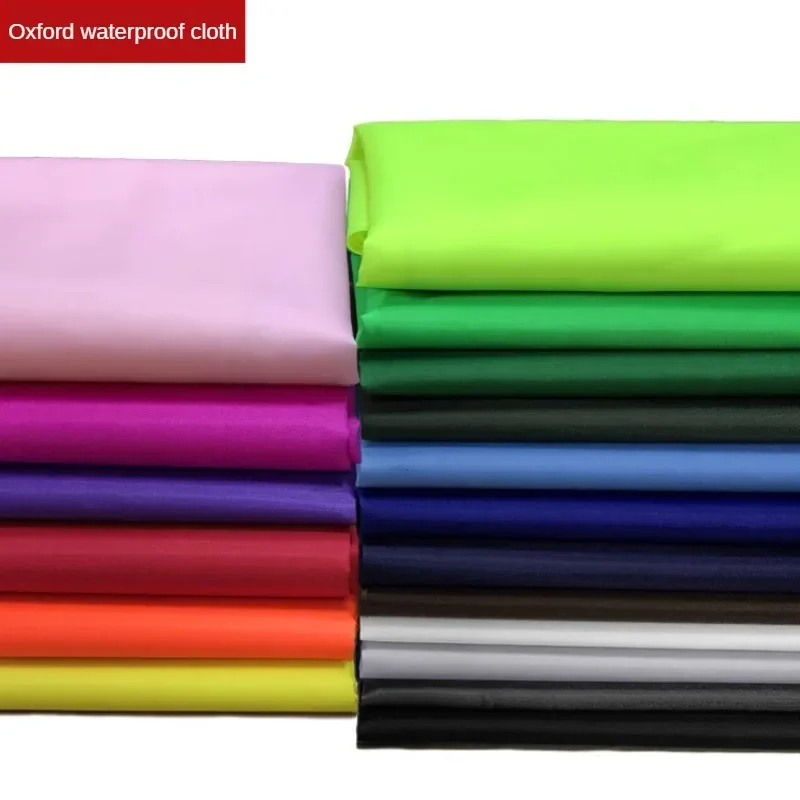 210D Waterproof Oxford Fabric Per Meter for Shower Curtain Tents Umbrella Bag Diy Sewing Soft Thin Light Cloth Plain Blue Black waterproof fabric