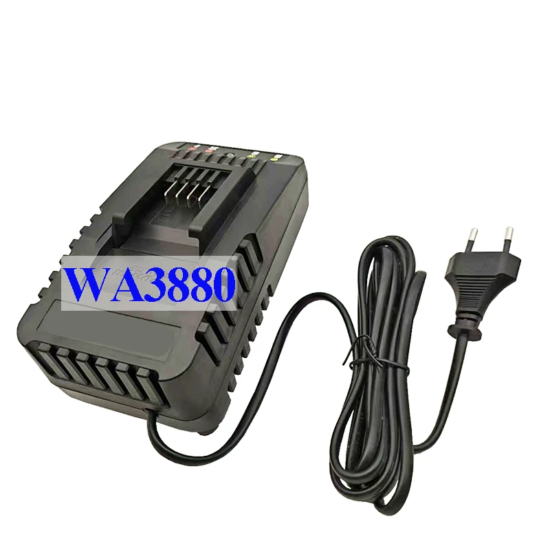 Worx WA3880 리튬 배터리 충전기 용 전동 공구 액세서리 20V WA3551 WA3572 WA3550 WA3553 WG629 WA3760 WA3860 WG169E WG549E