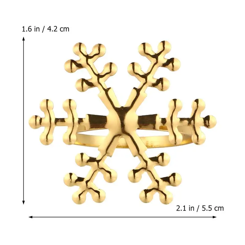 1/6pcs Wedding Napkin Rings Table Decoration Metal Napkin Buckles Holder For Wedding Christmas Birthday Party Supplies Towel Ri Napkin Ring