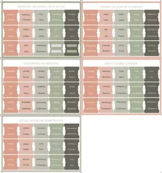 Elegant Pink Bible Tabs with Gold Gilded Lettering - Laminated Tabs for Women’s Large Print Bible Study (Forest color)