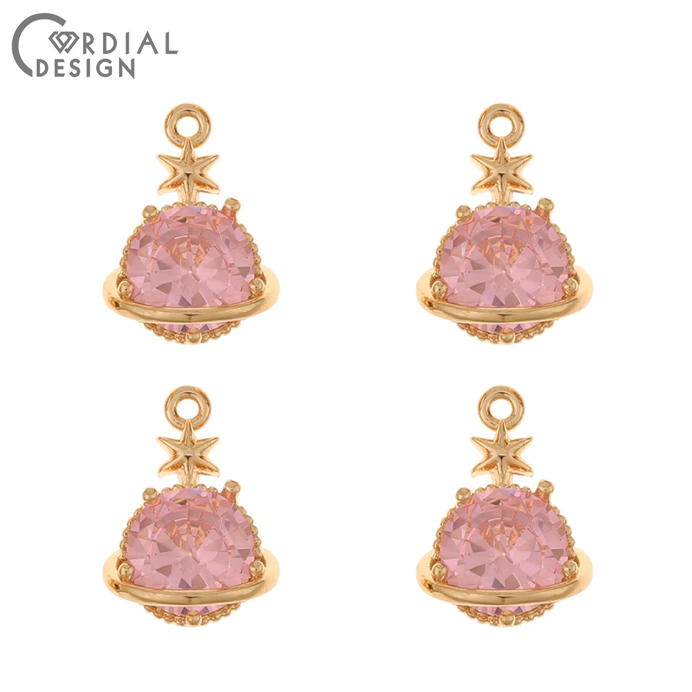 Cordial Design 50Pcs 11*16MM DIY Making/CZ Charms/Jewelry Accessories/Pendant For Earrings/Jewelry Findings Components/Hand Made - cordial