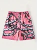 Men's Fine Skull Elements Printed shorts Men's Fashion Comfortable Breathable Quick drying shorts Men's casual fashion shorts 1