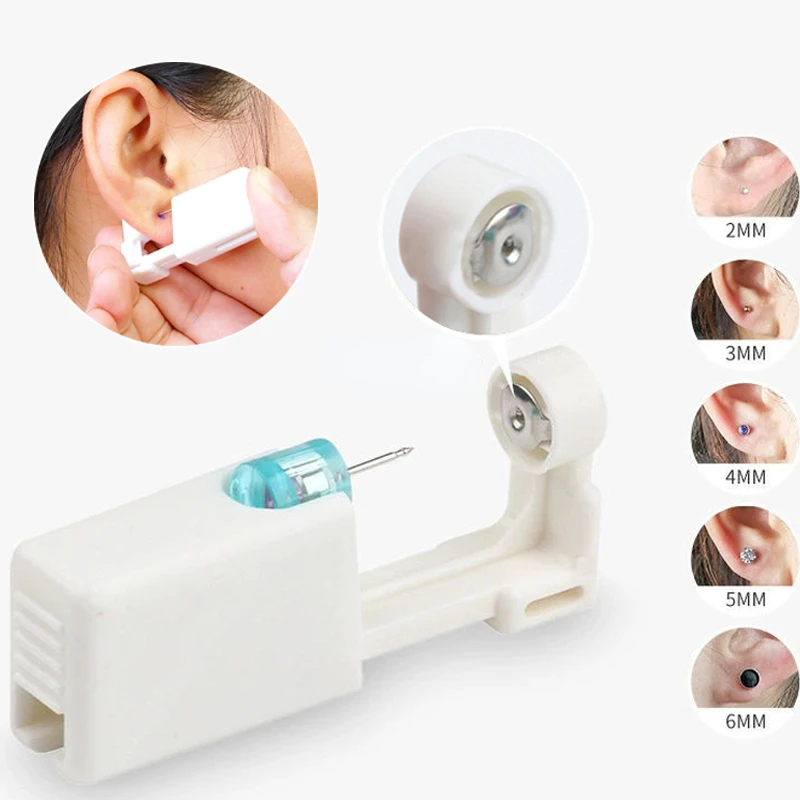 13PcsDisposableSafePainlessEarPiercingDisinfectSafetyEarring