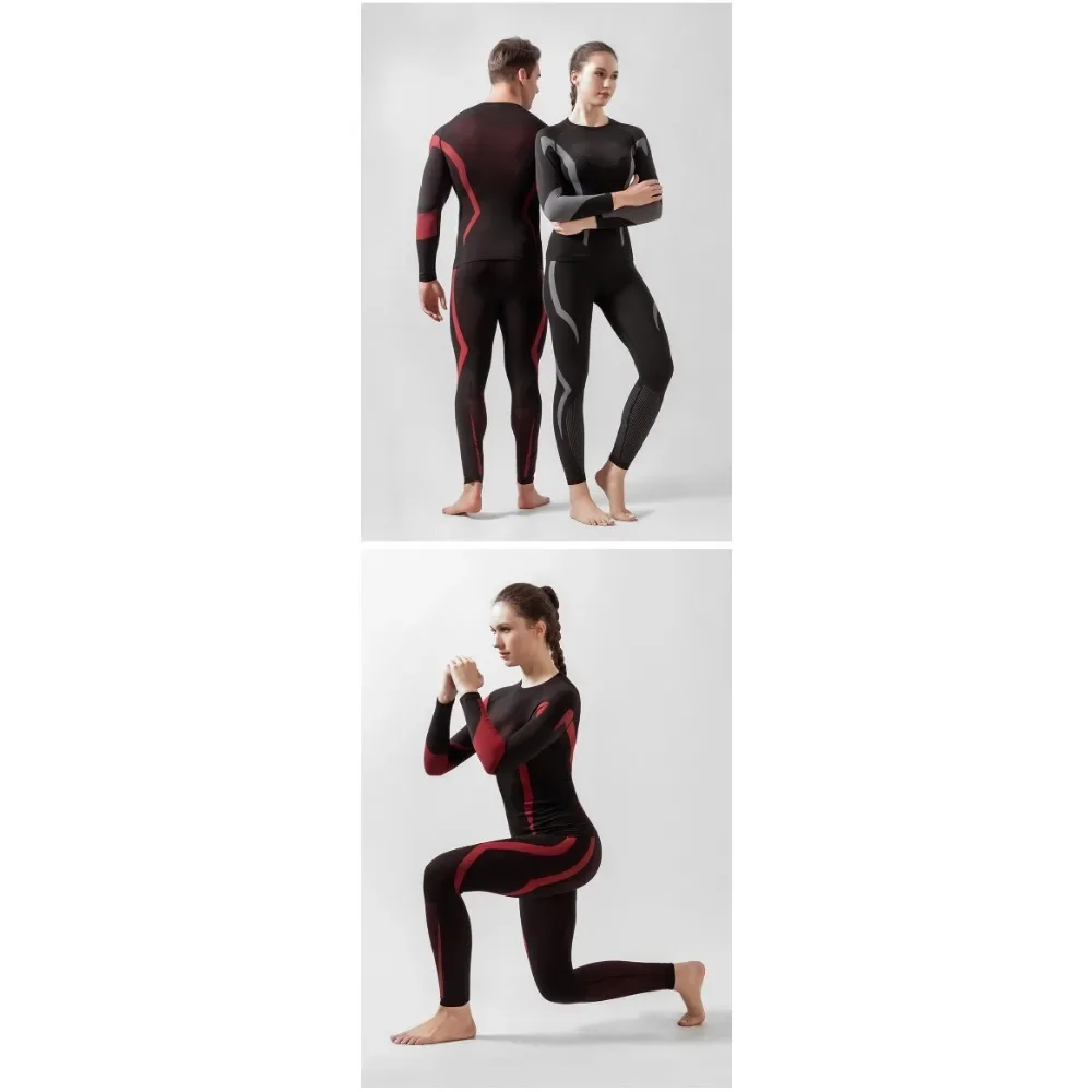Autumn and Winter Ski Quick-drying Clothing Parent-child Suit Men and Women Gym Compression Set Cycling Sports Thermal Underwear