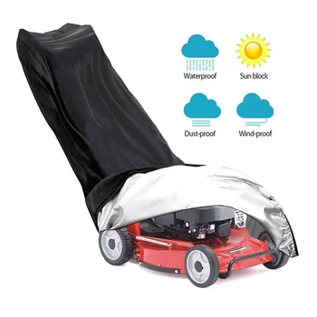 Cubierta para cortacésped de jardín, Protector UV para exteriores, Protector solar a prueba de lluvia, tela Oxford, tamaño Universal, manga protectora