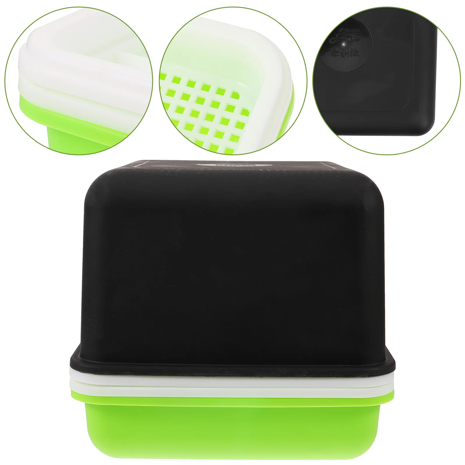 

Container Hydroponic Planting Box Veggie Tray Plastic Microgreens Growing System