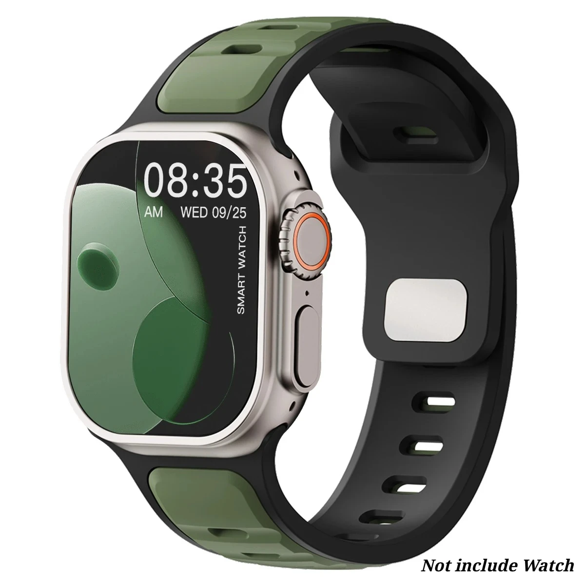 Silicone Sports Band for Apple Watch - Flexible Replacement Strap, Multiple Sizes Available
