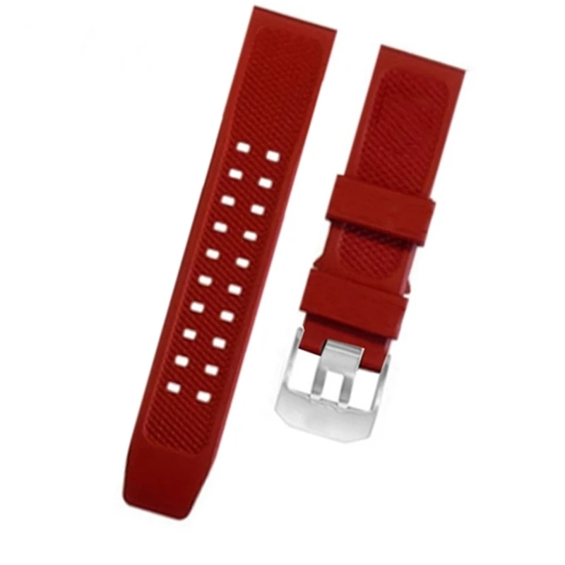 Cinturino Due Pezzi 23mm Cinturino Orologio In Gomma 23mm Per Luminox EVO 3050/3950 - Nero, Con Fibbia Acciaio Cinturino Sector - Foto 5