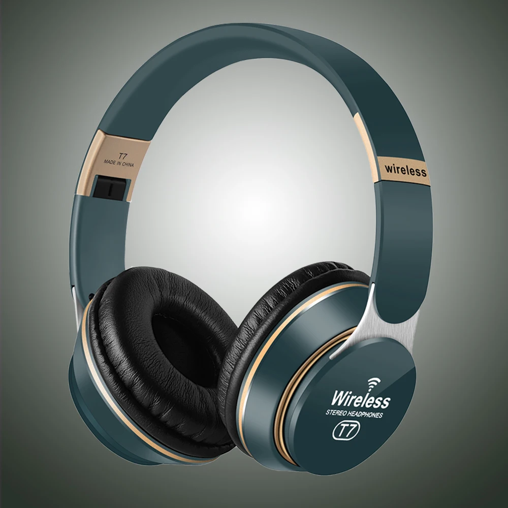 

Новинка, беспроводные Bluetooth-наушники T7, Hi-Fi наушники-вкладыши с микрофоном, 3D Музыкальная гарнитура, игровые складные наушники с сильными басами