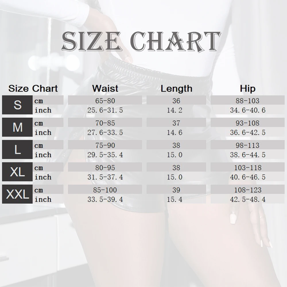 Fashion Side Button Open Leather Shorts Women Summer High Waist Bodycon Faux Leather PU Biker Shorts Ladies Hot Pants Streetwear