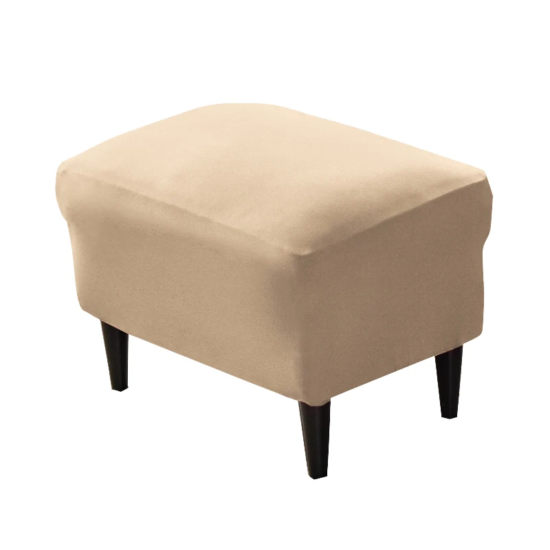 Velvet Wing Chair Cover Stretch Armchair Covers Removable Footstool Slipcovers Back-rest Chair Covers With Seat Cushion Cover