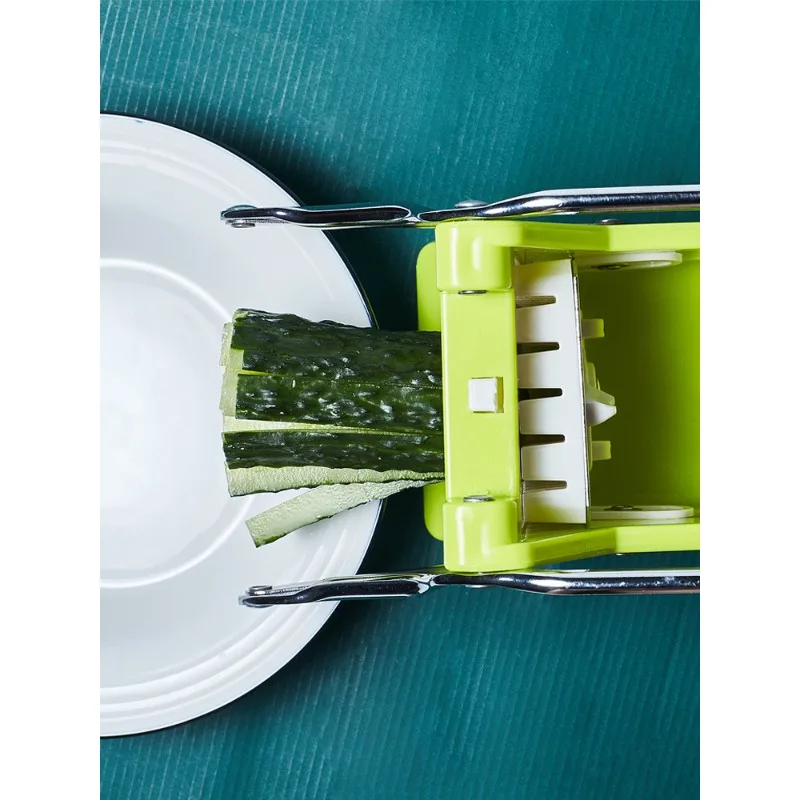 Manual French Fry Slicer for Cutting Cucumber, Radish, Potato, Lettuce Strips, French Fry Machine for Household Use
