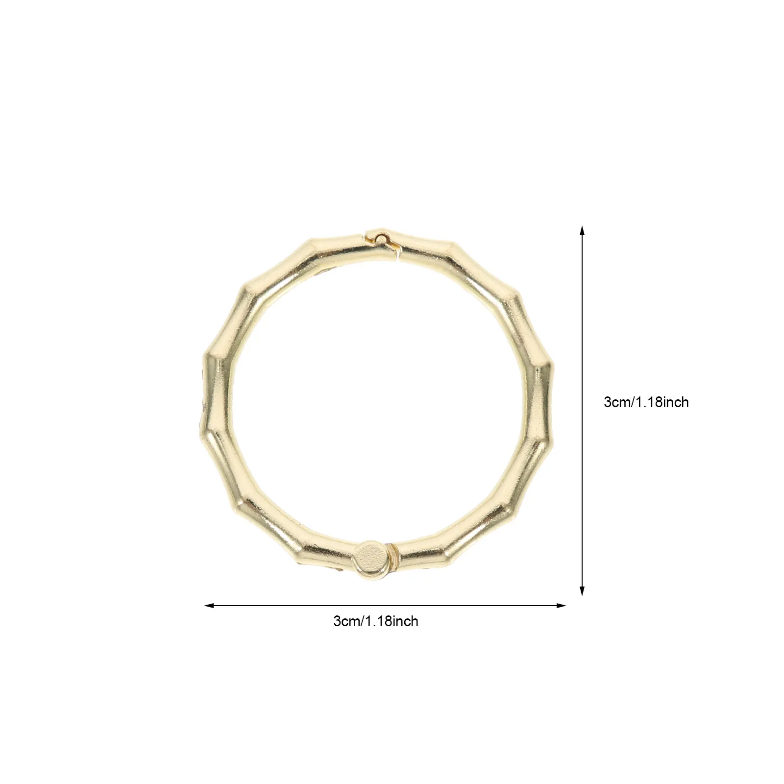 7Pcs 프리미엄 금속 바인더 링 노트북 루스 리프 저널 사무실 학교 가정용 잘 광택 처리된 단일 구멍 책 바인딩 링