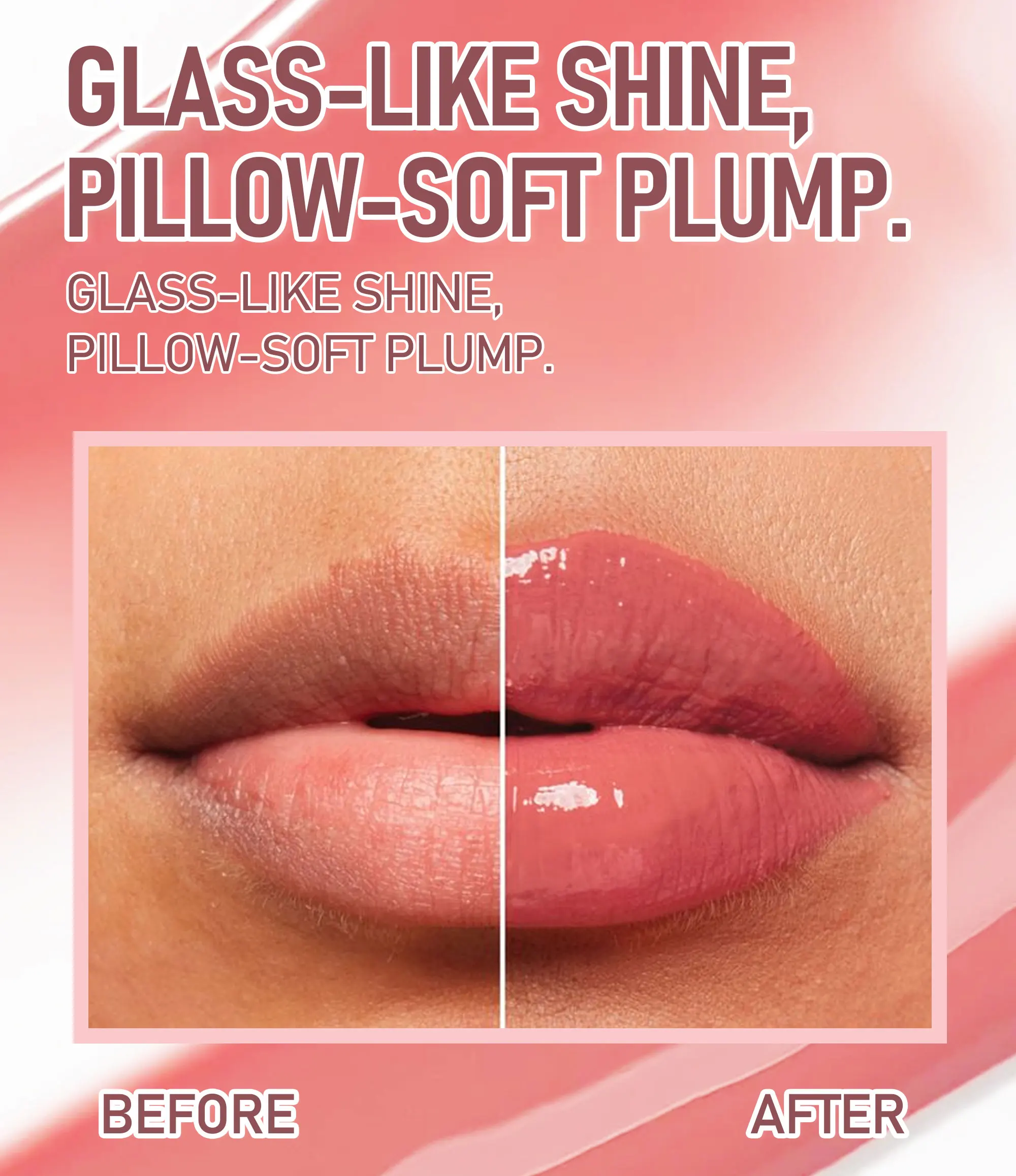 Brillo de labios café perlado aceite hidratante efecto espejo_voghion.com