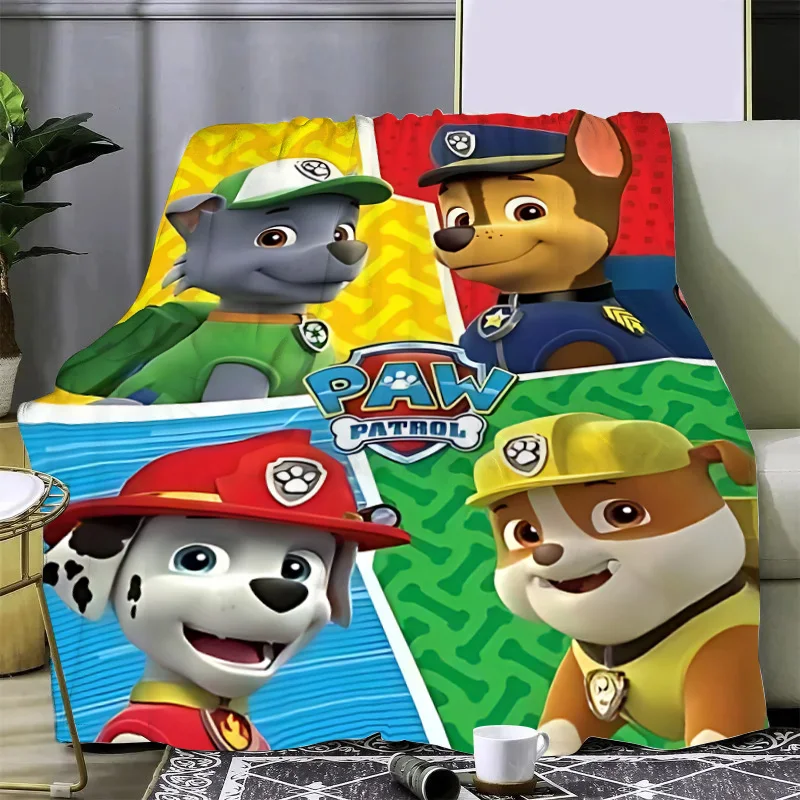 Cute P-PatrolS Cartoon P-PAWs Printed Blanket Picnic Blankets Warm Blanket Soft Comfortable Blanket Home Travel Birthday Gift 5