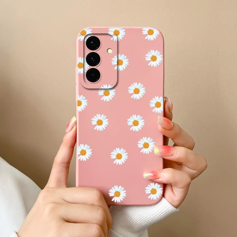 Leisure Flowers Soft Silicone Phone Cover - Full Protection Anti-Drop Housing