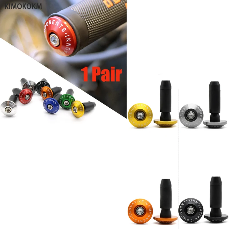 Motorcycle Handlebar End Weights - CNC Aluminum Grips Cap Plug For Super CUB & Most 7/8" Bars