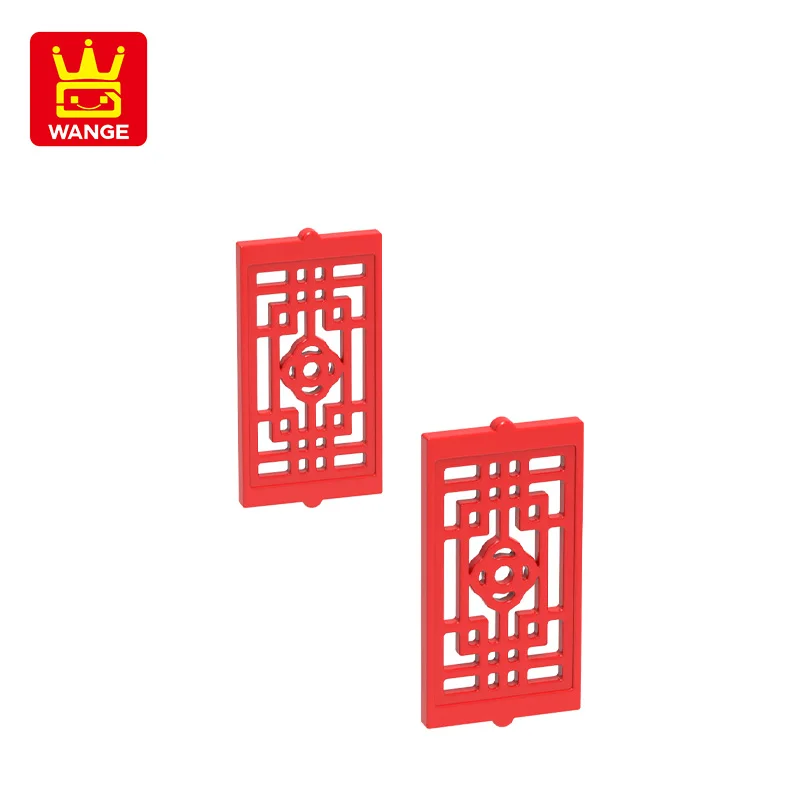 Wange334Pcs/lot 60602W 창 프레임 잎 블록 Moc 컬러 액세서리 벽돌과 호환 DIY 어린이 장난감 조립 부품