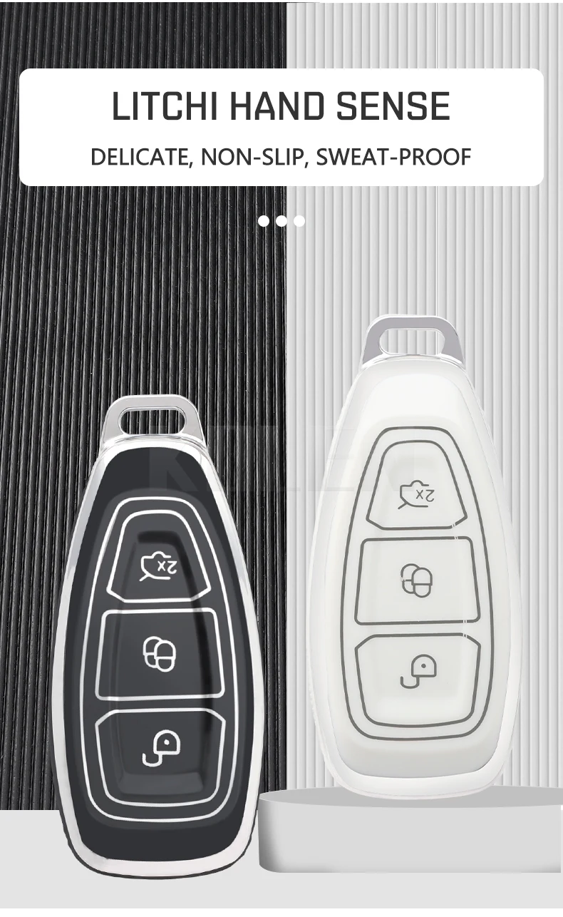 Nuovo TPU Car Remote Key Case Cover Shell per Ford Fiesta Focus 3 4 Mondeo Ecosport Kuga Focus ST Fusion Protector Fob accessori 8 Nuovo TPU Car Remote Key Case Cover Shell per Ford Fiesta Focus 3 4 Mondeo Ecosport Kuga Focus ST Fusion Protector Fob accessori - Sca7adcfe16ec491e909c48e6aa210a7ea