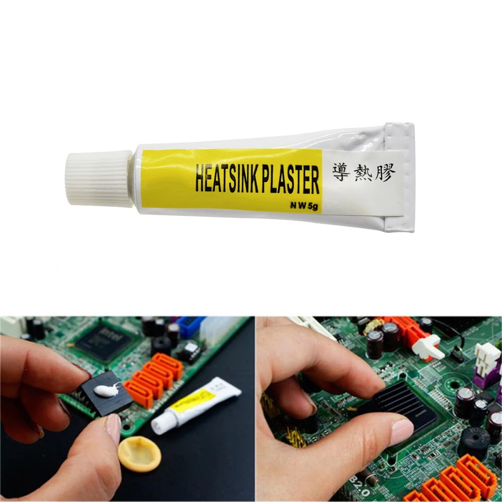 1/3pcs Thermal Glue Conductive Paste Viscous Adhesive Conductive