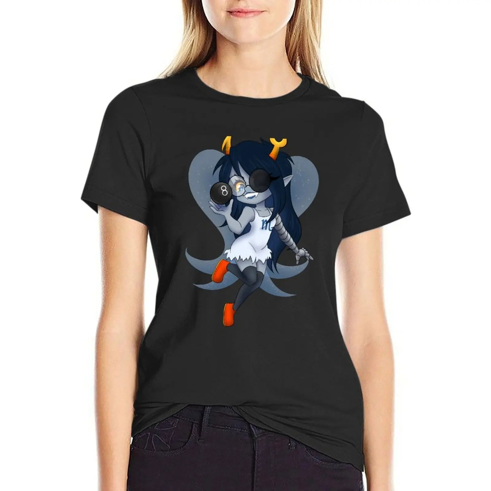 

Футболка Homestuck-VriskaBell, летняя одежда, милые топы, рубашки для женщин