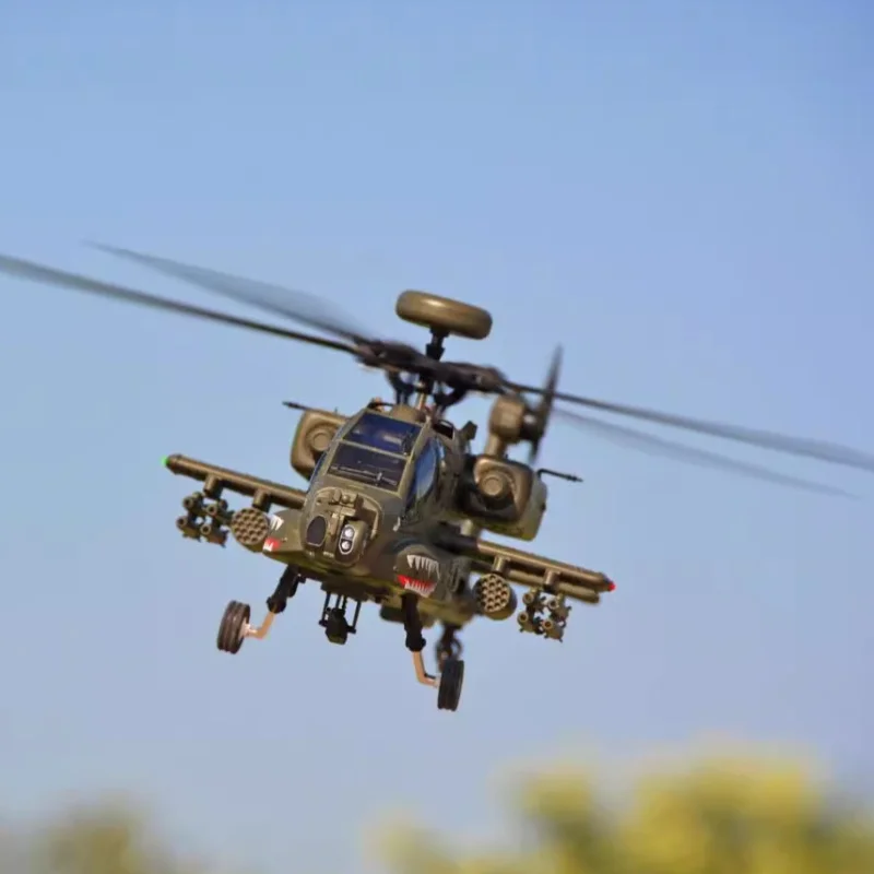 F11 Apache Ah-64d F11 2.4g Brushless Motor Vehicle Helicopter 6-Channel 3d Stunt Remote Control 1:32 Simulation Model Boy Gifts 6