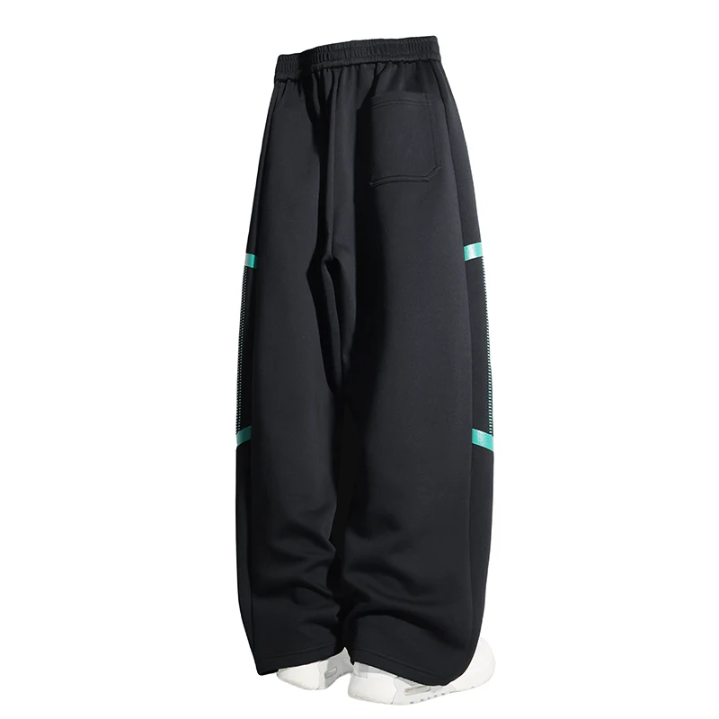 사계절 야외 사이클링 방풍 통기성 루즈 스트레이트 레그 팬츠 편안하고 패셔너블한 트렌디 루즈 와이드 레그 팬츠